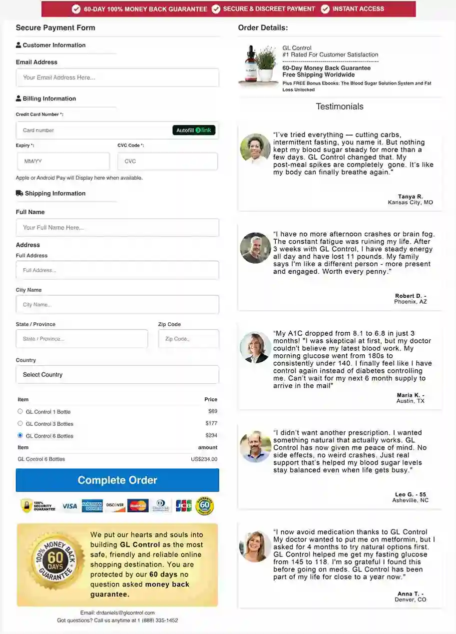 GL Control Secure Checkout — Order Official USA 2026